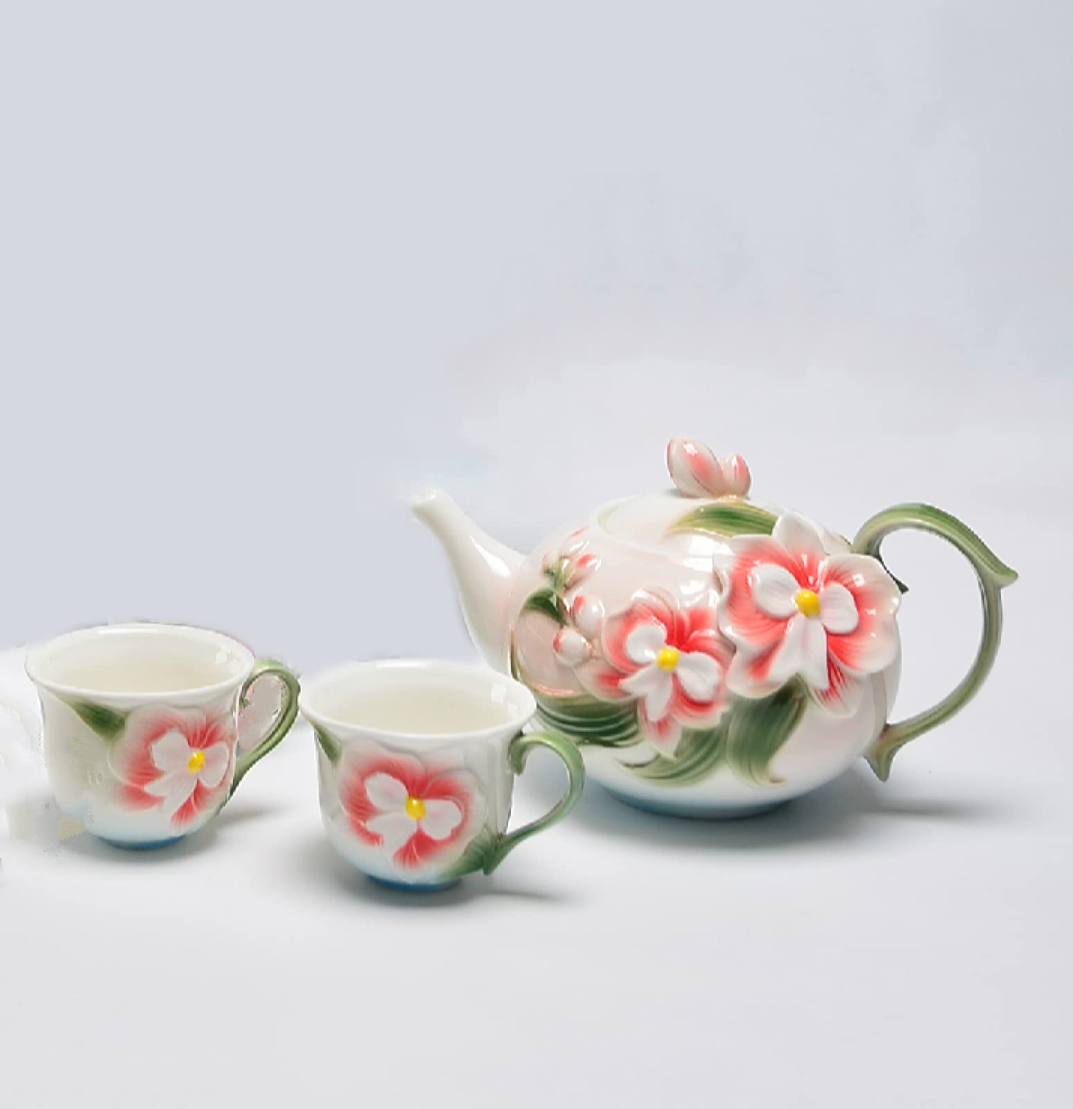 Utility Porcelanowe zestawy do herbaty Zestaw do herbaty dla dorosłych Chińskie zestawy filiżanek do kawy Zestawy do herbaty na podwieczorek Czajniczek Filiżanki na prezent i wesele w gospodarstwie