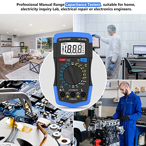 Goldchamp GC-4070L-CA 2000Pf~200Μf Capacitor Tester, 20Ω~2000Mω Ohm Meter, Capacitance Meter thumb #5