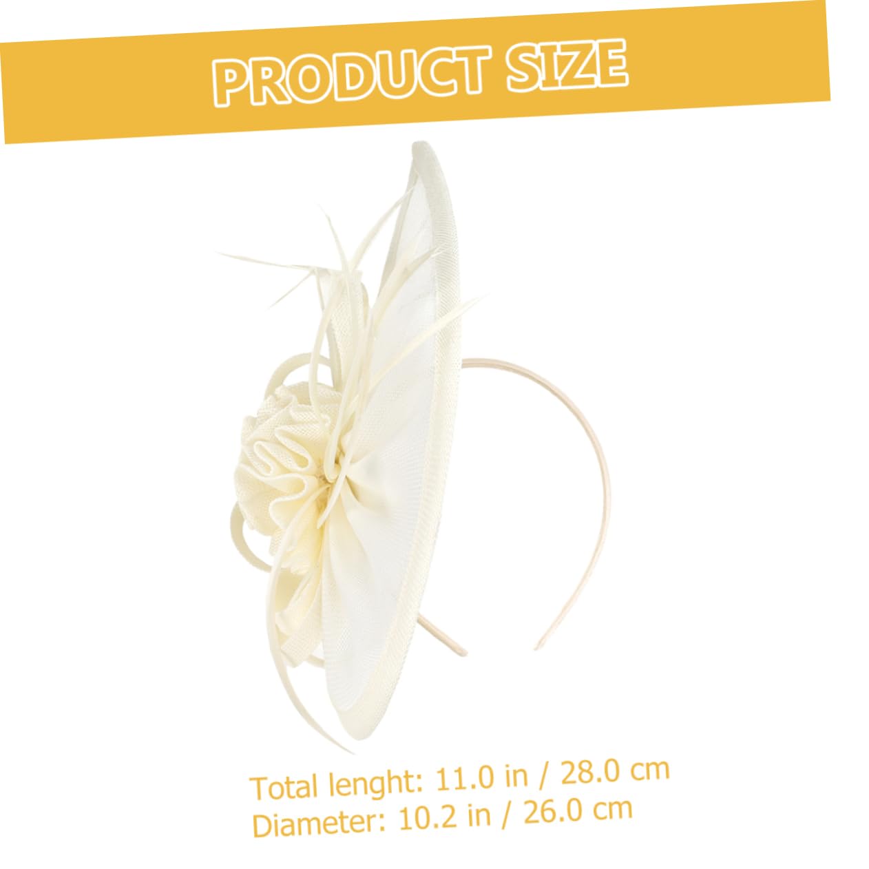 2pezzi Fascinator Elegante con Clip e Fascia per Accessori Vintage per Cerimonie Tea Party e Matrimoni Cappello Rete con Dettagli Plume
