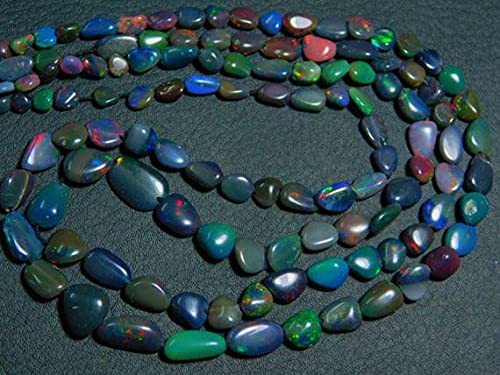 Opale d'Éthiopie de qualité AAA flat nuggets pierres de 4 à 10mm pour bijoux