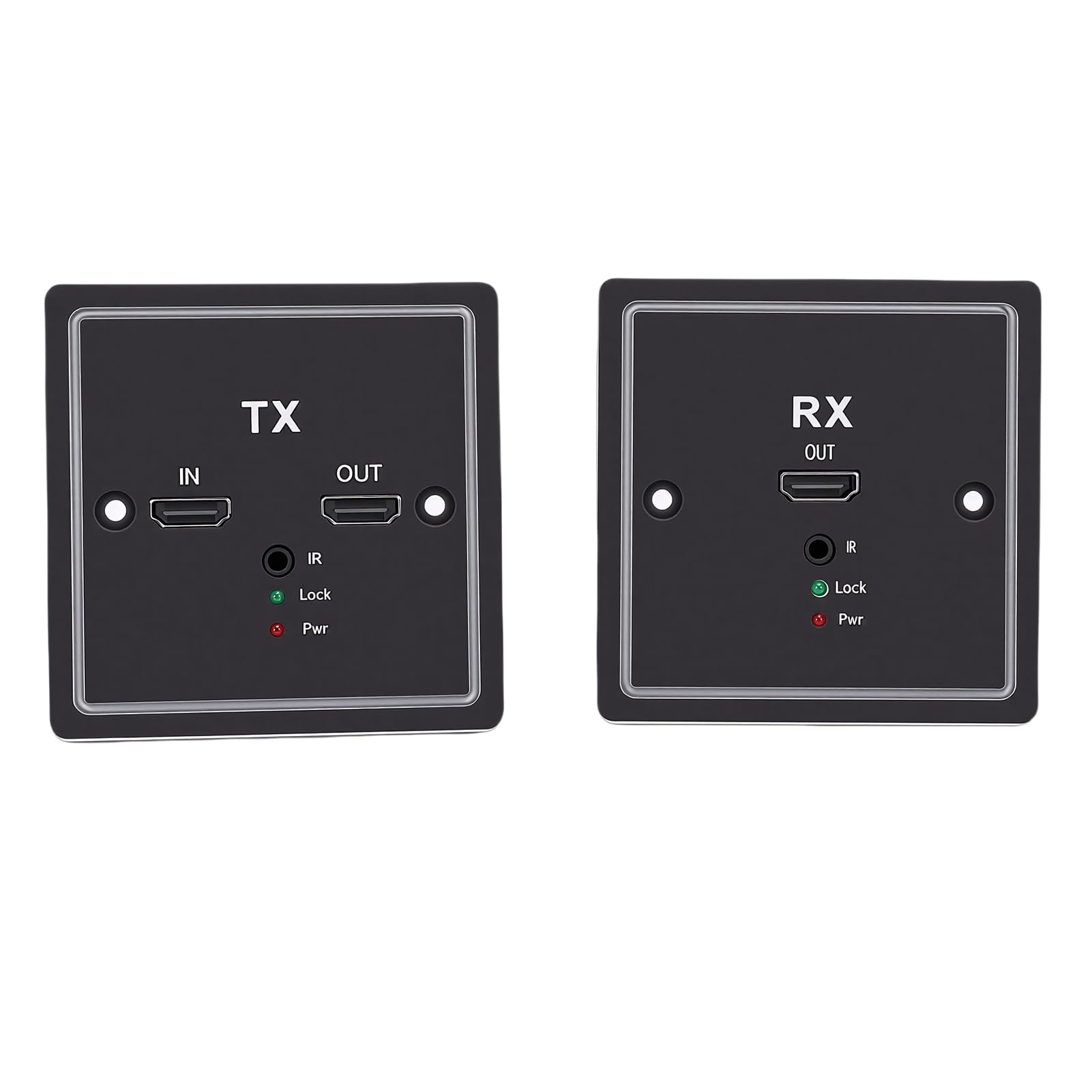 Extender per Piastra a Muro Multimediale HD Cat6 Supporto Ad Alta Risoluzione Compatibilità Versatile del Dispositivo per Console di Gioco Display 3,4x3,4 Pollici