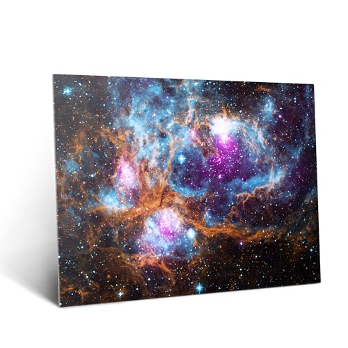 Displate Offiziell NASA MetallPoster Magnetische Befestigung Inklusive Lizenziert Bilder Hochwertiges Poster Cosmic Winter Wonderland Poster 45 cm x 32 cm