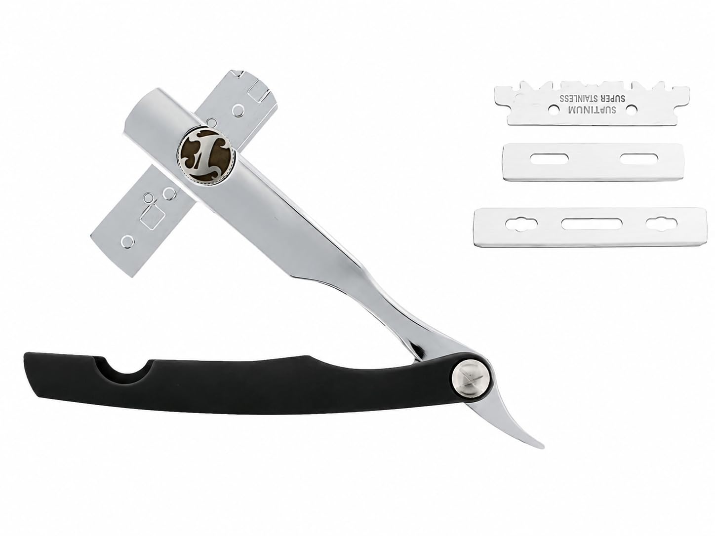 Photo 1 of Irving Barber Company Matte Black Straight Razor for Men