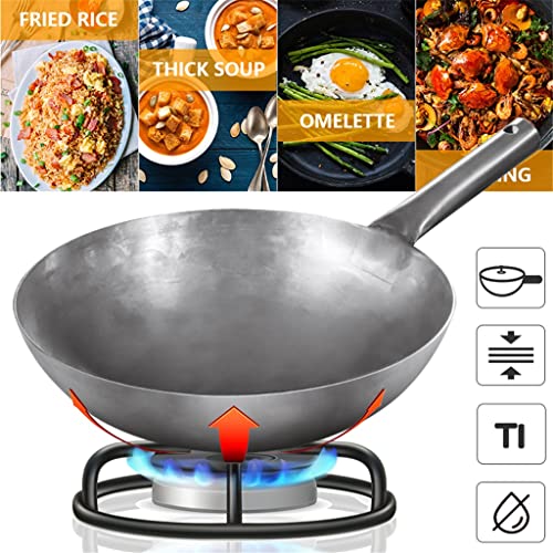 Wok de acero sin recubrimiento, asa desmontable miniatura 6