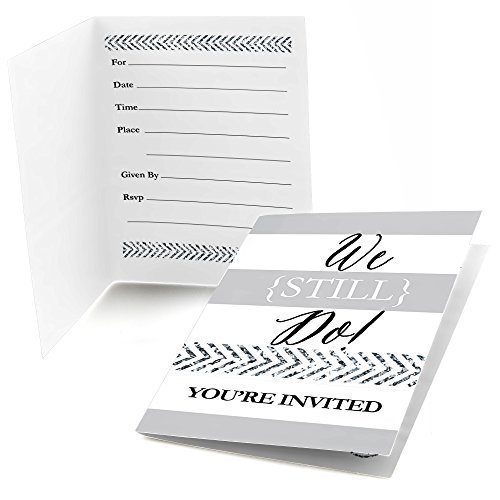 Invitations anniversaire de mariage We Still Do - Lot de 8 cartes