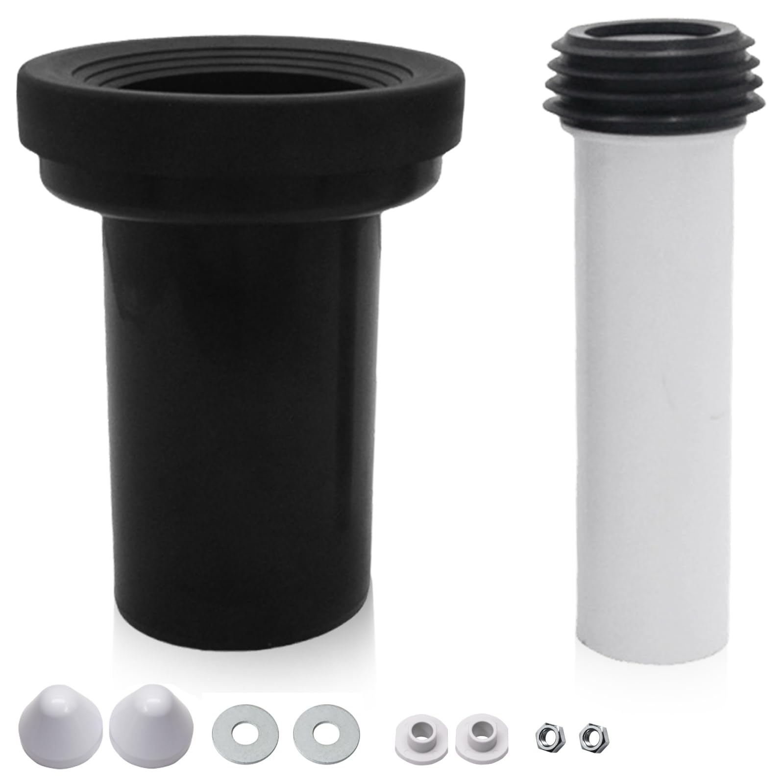 Set de raccordement pour WC mural, en PVC, diamètre du tuyau 90/110, longueur 180 mm, compatible avec Geberit Duofix 405.116.00.1, tuyau de vidange pour WC mural