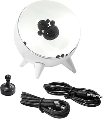 Magnetic Fluid Pickup Music Rhythm Light - Visualized Desktop Ornament,Home Decoration Speaker Sound Partner Light White