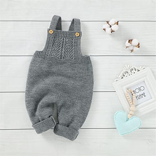 Boys Stylish Long Pants for Newborns and Infants Comfortable Knit Trousers Versatile Suspender Design for Spring4