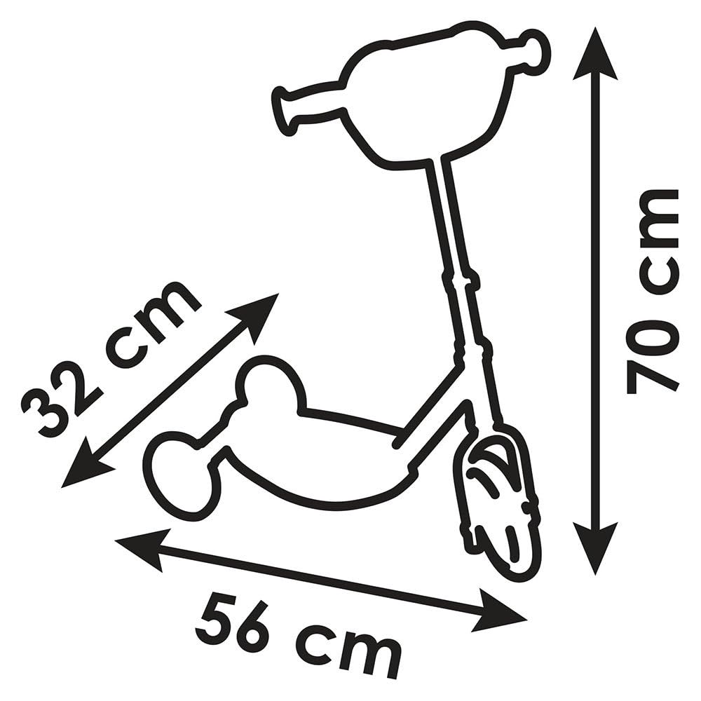 Smoby - Monopattino 3 ruote Gabby's Dollhouser, 7600750912, +3 anni, ruote silenziose, pedana antiscivolo