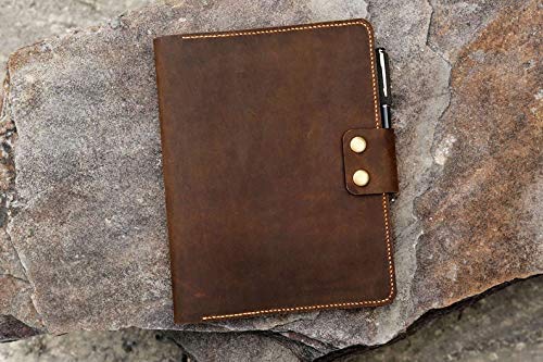 Personalized leather composition notebook book cover case/vintage rustic leather cover portfolio for composition notebook NB505CPS