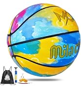 Mila Chic Tie Dye Basketball - Unique Indoor Outdoor Basketball Made of Composite Leather - Offic...