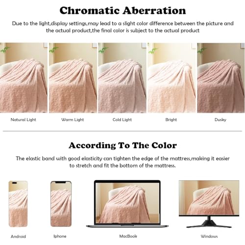 NEWCOSPLAY Super Soft Throw Blanket Dusty Pink Love Premium Silky Flannel Fleece 3D Heart Checkered Lightweight Bed Blanket All Season Use (Dusty Pink Love, Throw(50"x70"))