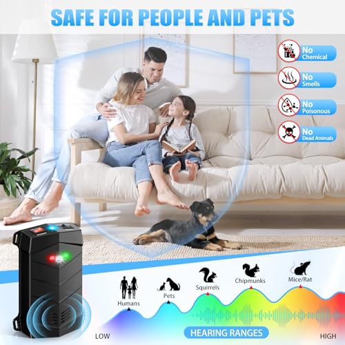 Image of Rodent Repellent for Car Engines, Ultrasonic Repeller Pest Mouse Bat Squirrel Repellent, Keep Away from Vehicle, Rooms, Indoors, Outdoors (2-Pack)