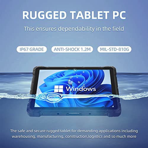 Higolepc Rugged Tablet Windows 10 Pro 64-Bit Pc Table|10.1-In Display|Mil-Std-810G|16000Mah Battery| Intel Gemini Lake N4120|8Gb Ram/128Gb Rom|5Mp And 2Mp Cameras|For Enterprise Work Field. #TOP1