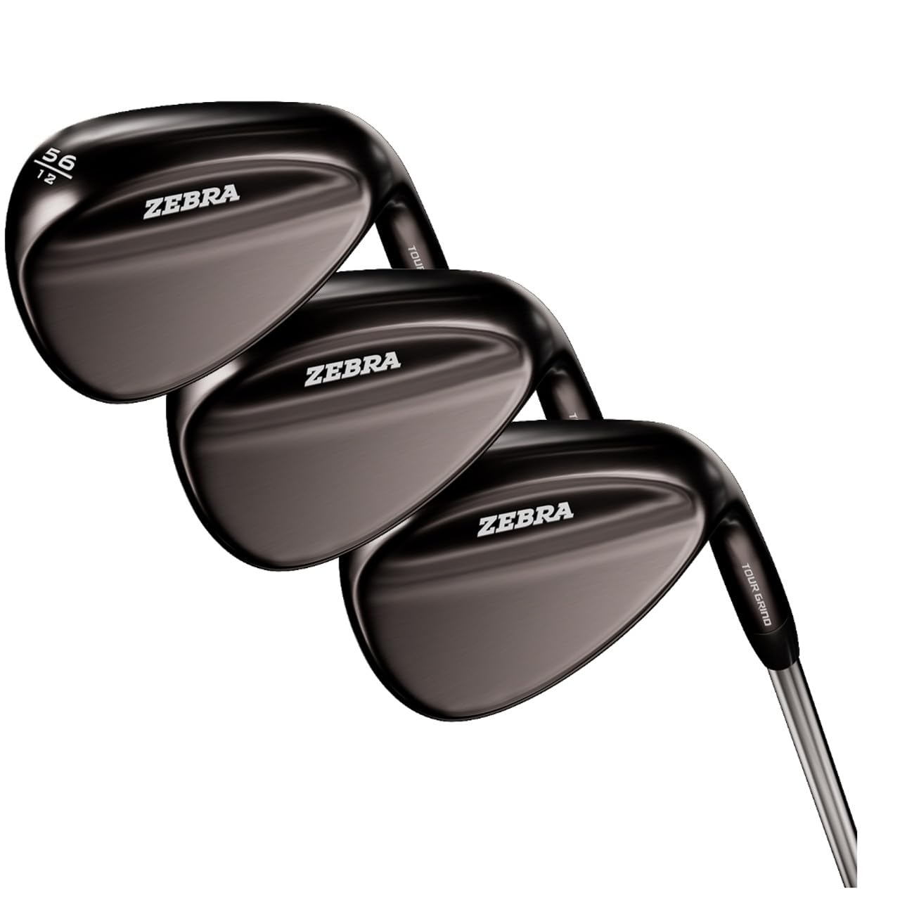 Zebra Golf Tour Grind Forged Black Wedge Set, Mens Right Hand