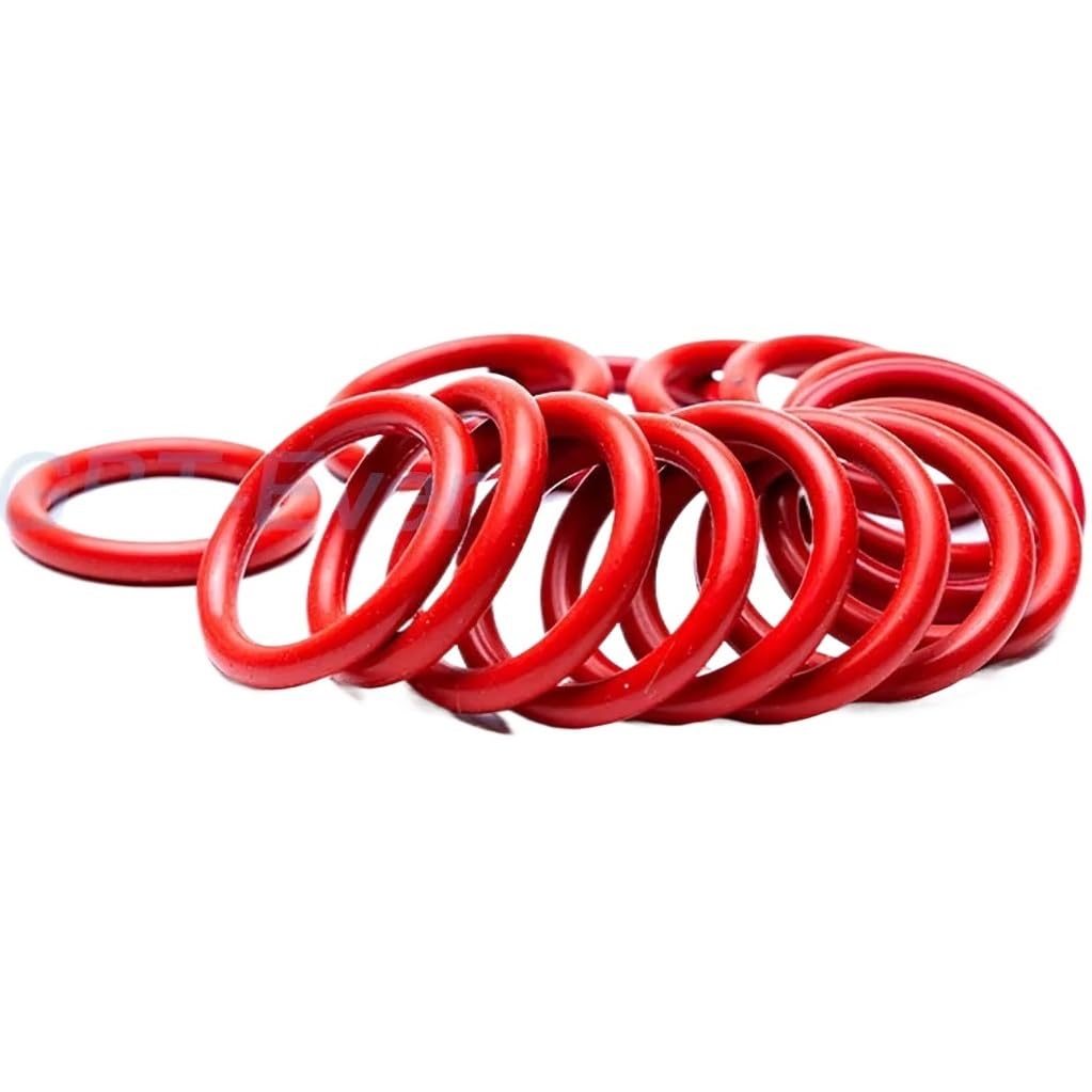 Junta tórica de silicona roja CS 3,5mm OD 10mm ~ 320mm arandela de junta tórica de silicona anillo de sellado de calidad alimentaria impermeable y aislado(OD 61mm (20Pcs))