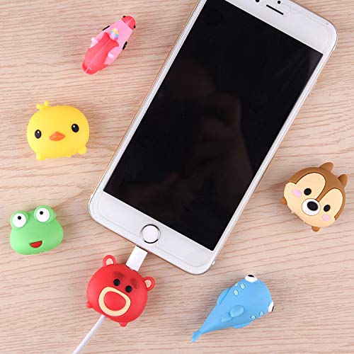 ASTARON 6Pcs Animal Cable Protectors for iPhone/iPad, Phone USB Charger Cable Saver Cable Wire Protector,Phone Accessory Protect Charging Cable - Thumbnail 2