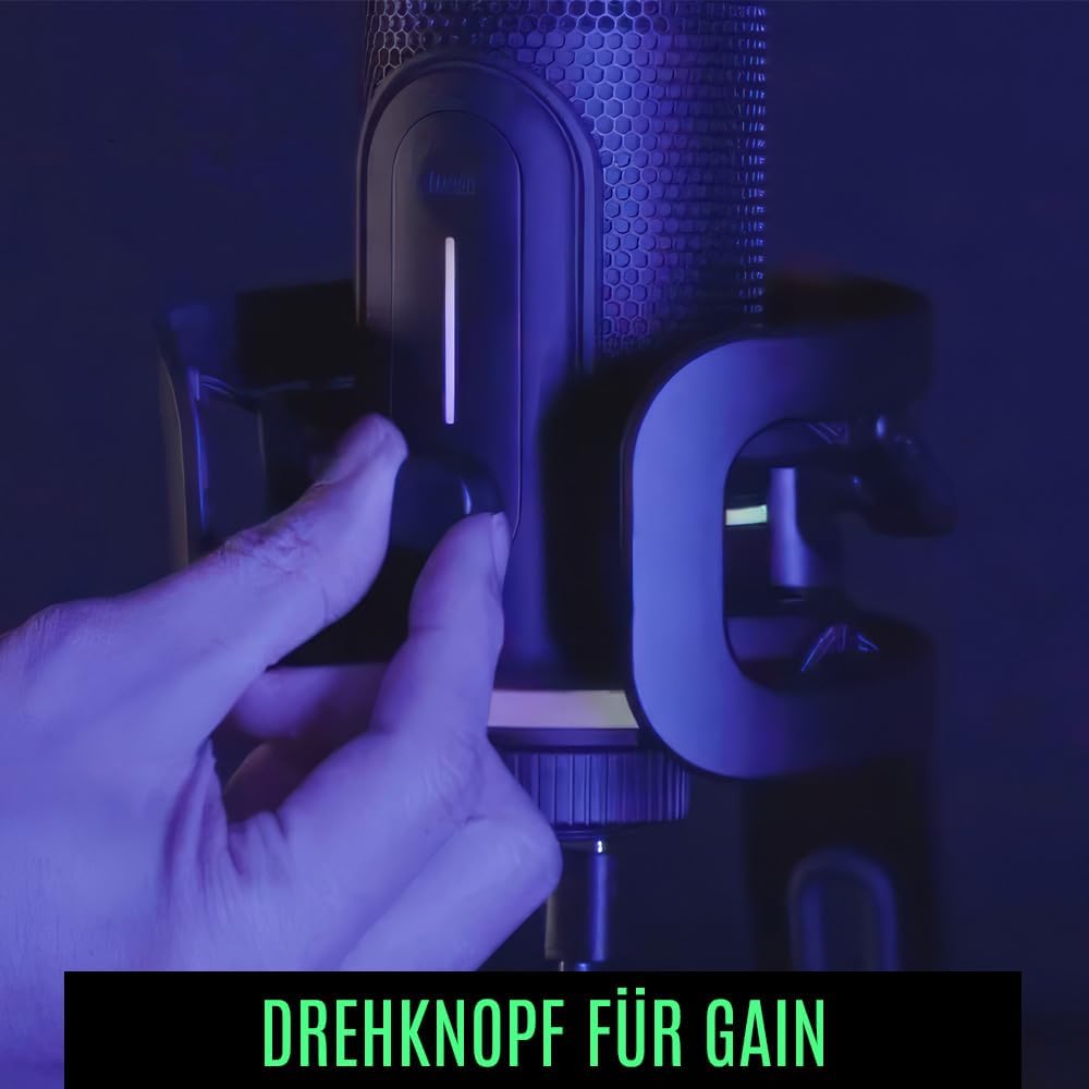 Streamplify MIC PRO USB-Mikrofon, RGB - schwarz