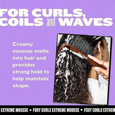 Bed Head by TIGI Foxy Curls Extreme Curl Mousse, Curl-Defining and Anti-Frizz Styling Mousse for Strong Hold, 8.4 oz