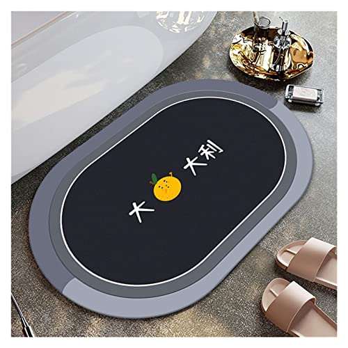 Mat de bain de diatomite, tapis de sol super absorbant for salle de bain non glissée, tapis de douche à baignoire rapide, conception droite, nettoyage facile, tapis for baignoire dons extérieurs