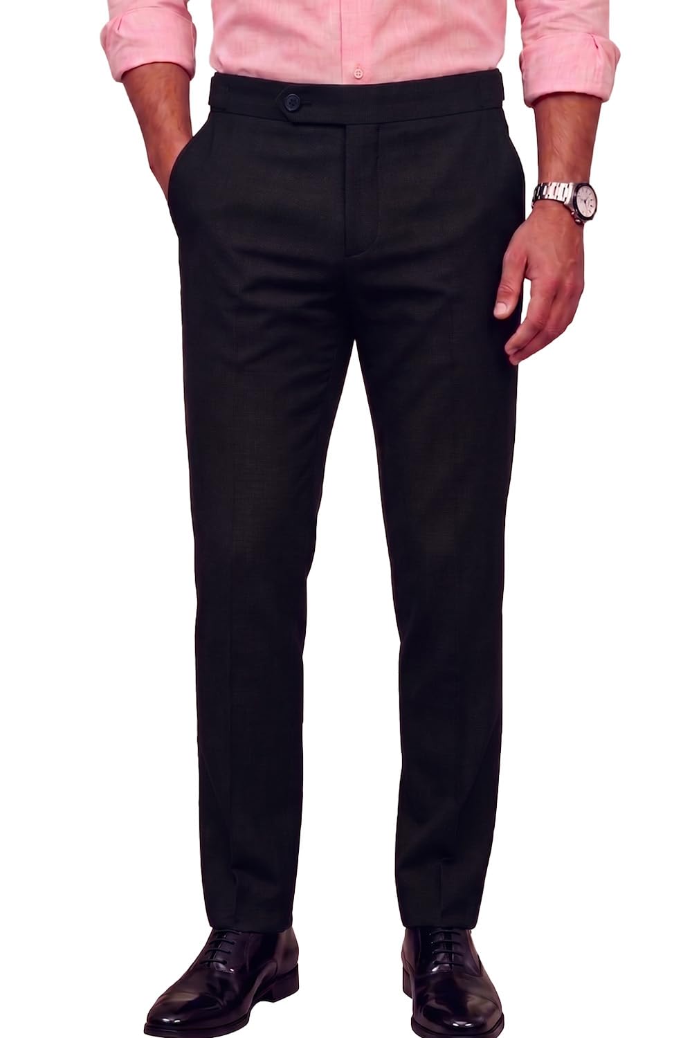 Peter England Men Mid Rise Neo-Slim Formal Trouser