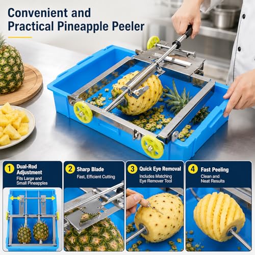 Extractor de corazón de piña de acero inoxidable de alta resistencia 6