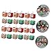 TOPPERFUN 24pcs Christmas Treat Boxes for Sweets Candy and Festive Containers Featuring Christmas Trees Gingerbread Men Houses and Santa for Parties and Celebrations