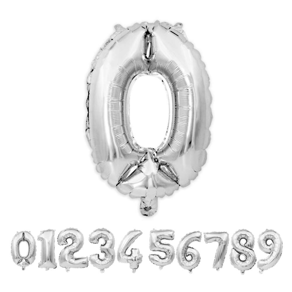 Riesige Silberballon-Zahl 6 – 101 Cm Mylar-Ballon Für Geburtstag & Party
