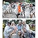 Opret® Desechable Chubasquero(5 pack), Poncho de lluvia Transparente Poncho Impermeable Poncho de...