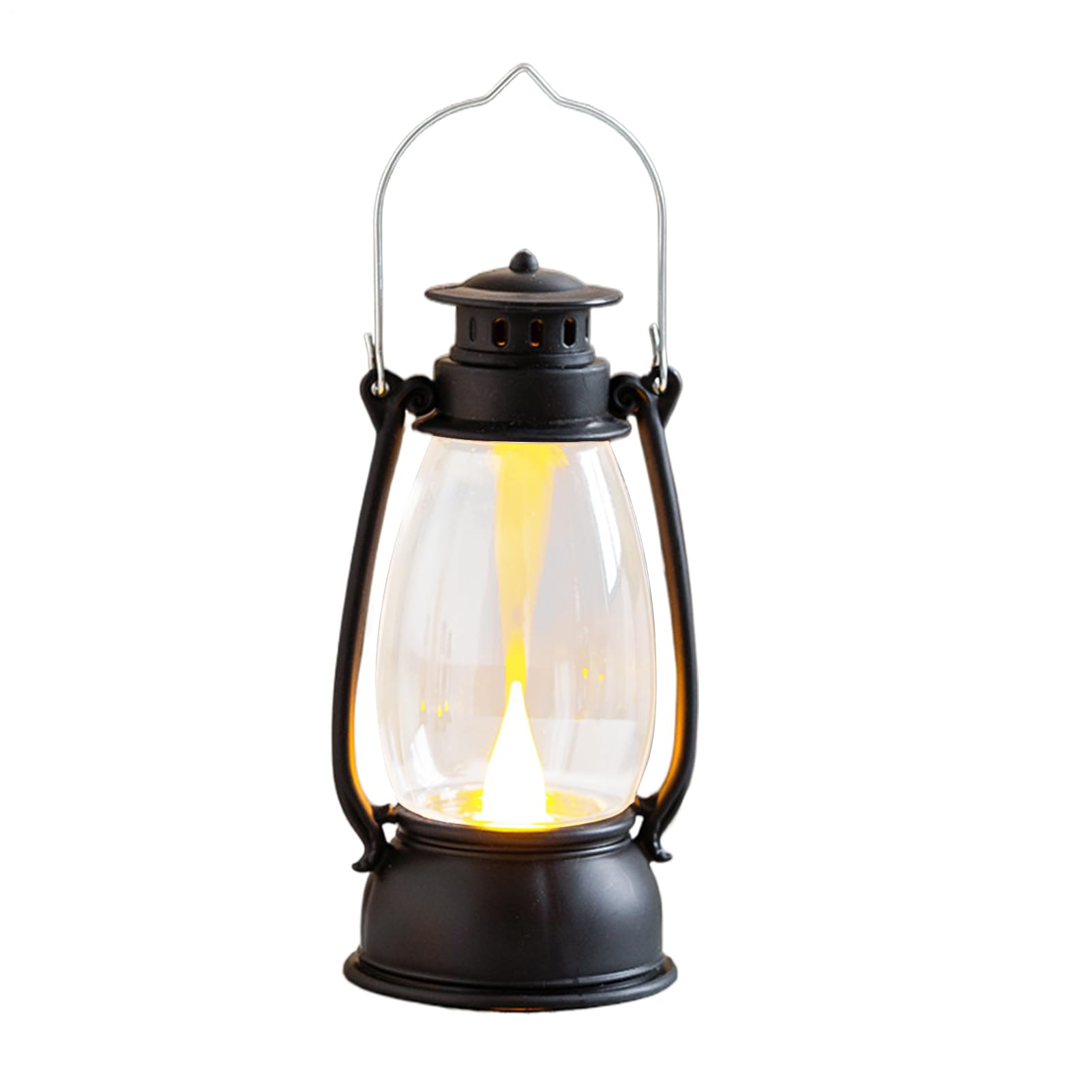 LED Vintage Lantern,Decorative Light for Rustic Indoor Atmosphere Lamp,Portable Camping Lamp for Outdoor,Table