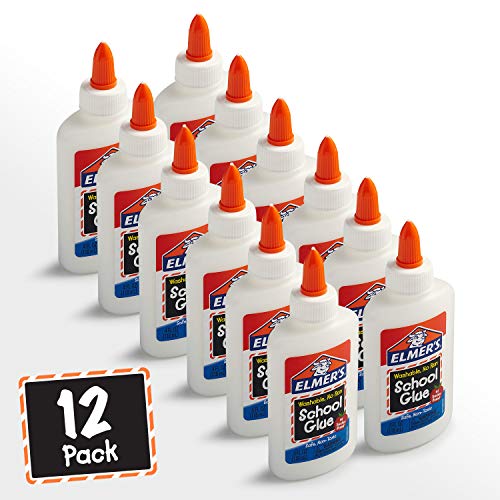Elmer's Liquid School Glue, Washable, 4 Ounces Each , 12 Count Great