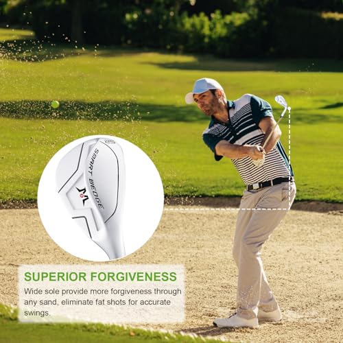 MAZEL Stainless Steel Golf Wedge 52 56 60 Degrees with QPQ Anti-Rust Finish, Premium Sand & Lob Wedges for Superior Spin and Control - Image 4