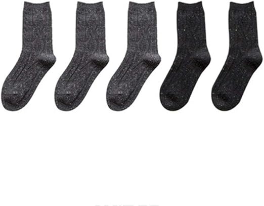 Amazon Co Jp 女性の暖かいウールの靴下5ペア肥厚プラスベルベット秋と冬のウールソックス厚手コットンソックス 混合色のスーツ Qddsp Color B 服 ファッション小物