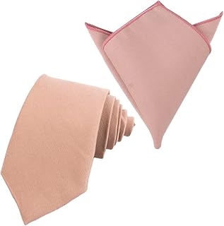Corbatas de los hombres de bolsillo pañuelo conjunto de color caramelo flaco corbata 2.76 '' hombres mujeres cuello corbata accesorios