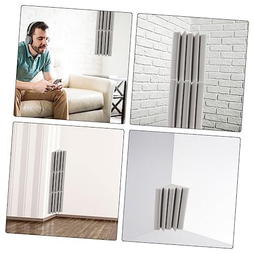 Totority 4pcs Trampas de Bajo en Esquina para Aislamiento Acústico Paneles de Absorción de Sonido Espuma para Ktv Estudio Hogar miniatura 3