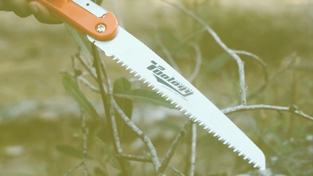 Sierra de poda plegable 8" para jardinería y camping miniatura 7