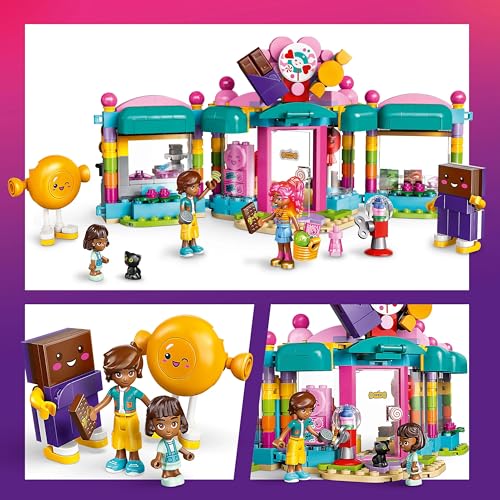 Image of LEGO Friends Heartlake City Candy Store Pretend-Play Set, Role-Play Toy 42649 Building Blocks Toys for 6+ Gift for Boys and Girls
