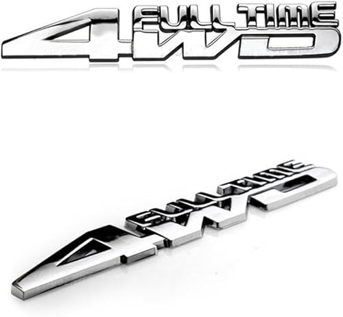 Miniatura 2 de Insignia de metal 3D 4WD para guardabarros trasero de coche, para Jeep Dodge Mercedes BMW Mustang Volvo Chevrolet Nissan Audi F150