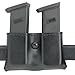 Safariland 079 Magazine Pouch, Snap On, Double, Plain, Black, Glk. 17/1