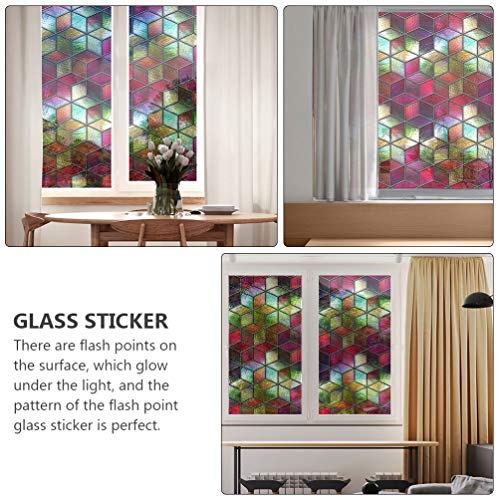 CLISPEED Filme de Privacidade de Janela 22. 8 X 17. Filme de Vidro de Janela 3D de 7 Polegadas - Ade