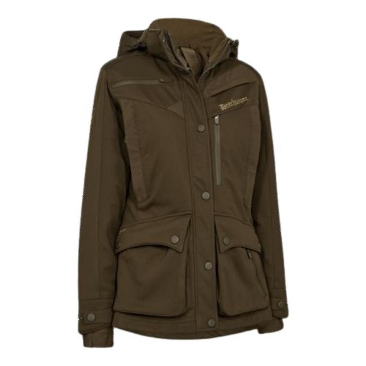 Deerhunter Lady Muflon Pro Jacket – Women’s Waterproof Hunting Jacket with Game Pocket, Radio Storage & Adjustable Fit