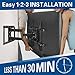 Mounting Dream Full Motion TV Wall Mount Bracket, Fits Most of 26-55 Inches LED, LCD and Plasma TV, Mount with Articulating Arm, 78 LBS Loading Capacity, Max 400 x 400mm VESA, MD2295-M