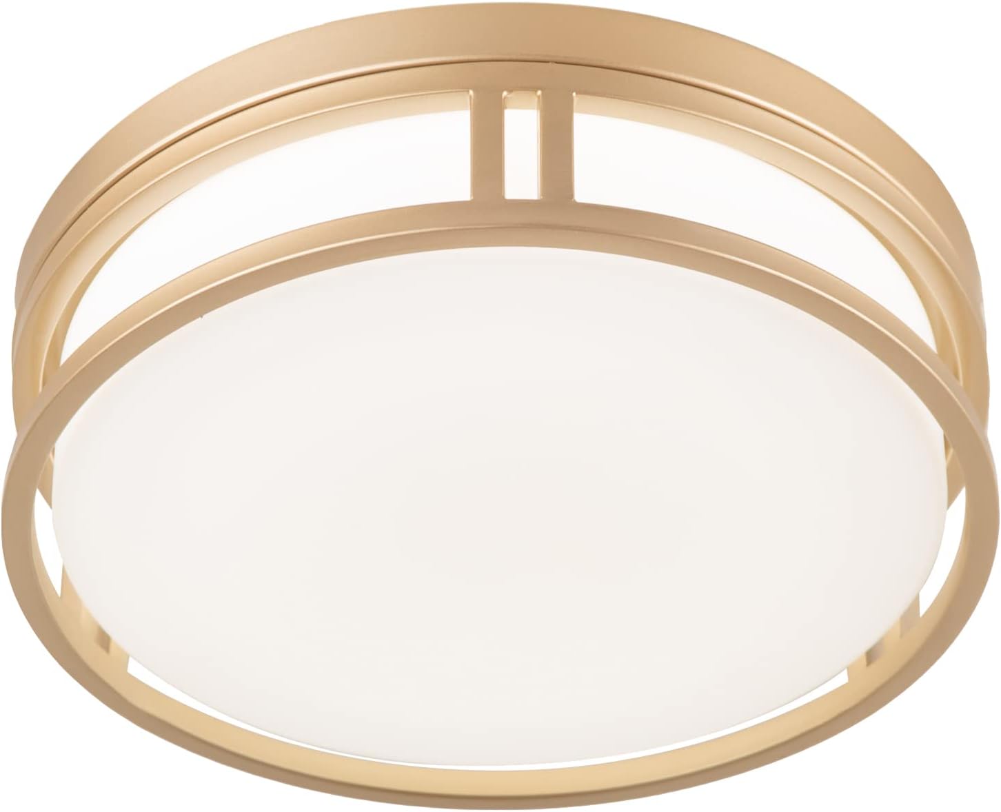 Flynix 12.5 Inch LED Flush Mount Ceiling Light Fixture, 26W, Super Bright 1700 Lumens, 3 Color 3000K/4000K/5000K, Dimmable Ceiling Lamp for Bedroom Hallway Bathroom Kitchen (Gold)