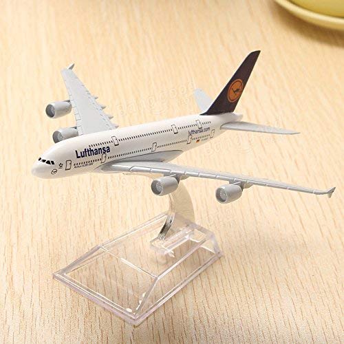 Image of Toys uncle Diecast Aeroplane Scale Model, 16 Cm: A380 Lufthansa Airlines, Multicolor
