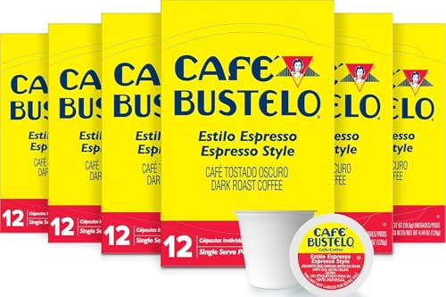 Café Bustelo Espresso Style Dark Roast, Single...