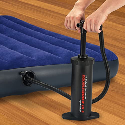 Intex Double Quick 3 S Hand Pumpe - Luftpumpe - 37 cm - Mit 3 Düsenaufsätze - Image 4