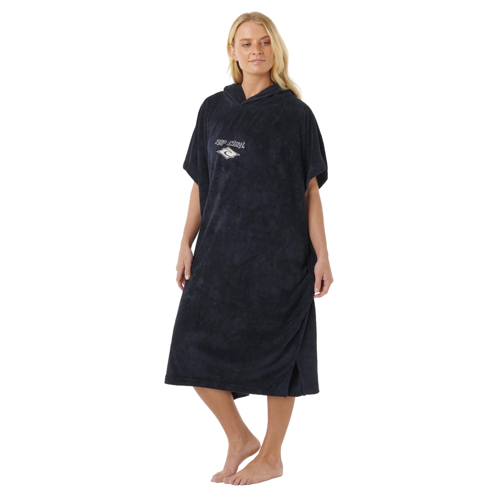 Rip Curl Unisex Classic Surf Kapuzenhandtuch, Schwarz/gebrochenes Weiß, Einheitsgröße