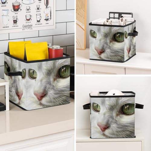Cube de rangement chat blanc pour éliminer le désordre - 8