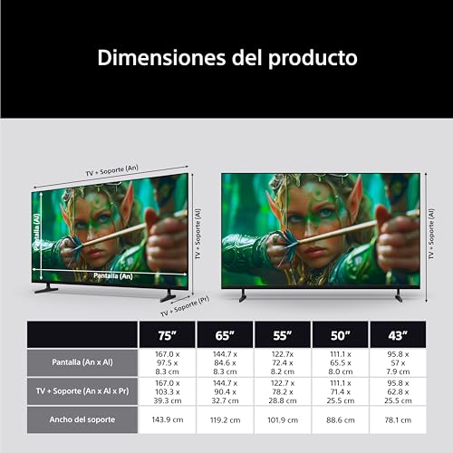 Miniatura 5 de Sony BRAVIA 2 II 65 Pulgadas TV 4K Smart TV (Google TV), Procesador X1, Escalado 4K, Dolby Atmos y DTS:X, Compatible con PS5, 65S20M2, Modelo 2026