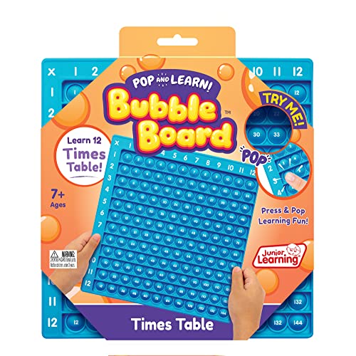 Image of Junior Learning Times Table Bubble Board, Multicolor (JL680), Medium
